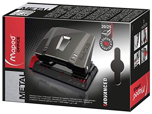 20 sheets Maped Office Advanced Grey Two Hole Punch
