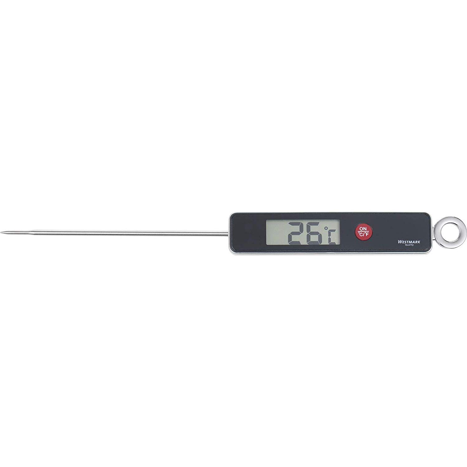 Westmark Probe Thermometer, Measuring Range: 0 °C to +200 °C/ 32 °F to +392 °F, Stainless Steel/Plastic, Silver/Black/Red, 12782280 - Image 2
