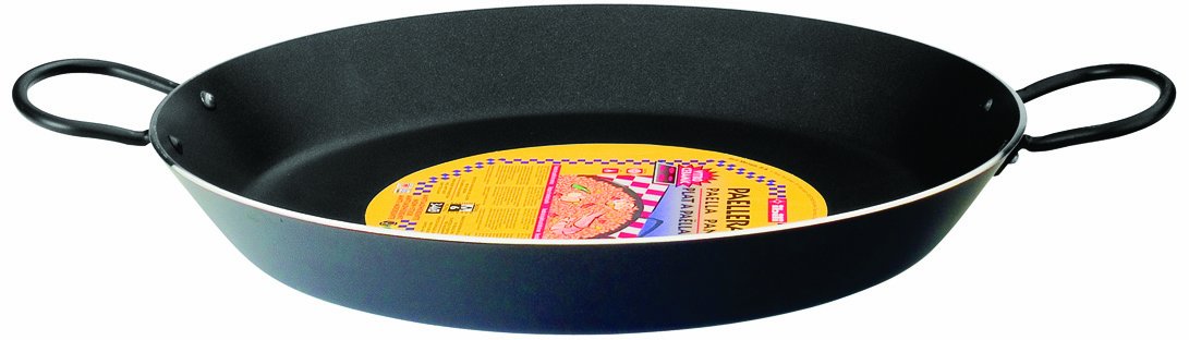 Ibili 50 cm Paella Pan Nero, Black/Silver