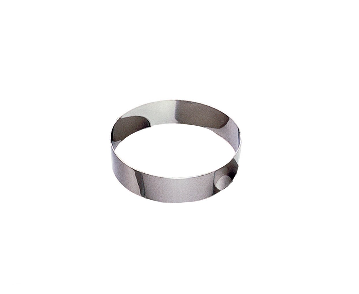 Paderno World Cuisine 6 1/4 Inch by 1 3/4 Inch Mousse Pastry Ring, Silber, 6.25 Inch