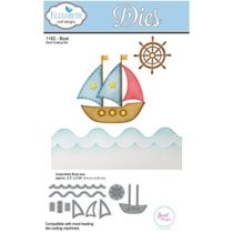 Elizabeth Craft Designs Boat Die, Metal, Grey