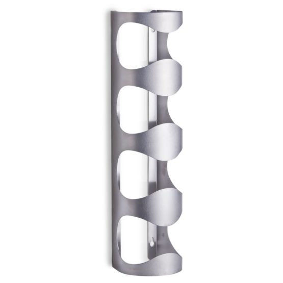 Zeller 27365 Wall Bottle Holder Stainless Steel 11.5 x 9.8 x 45 cm - Image 2