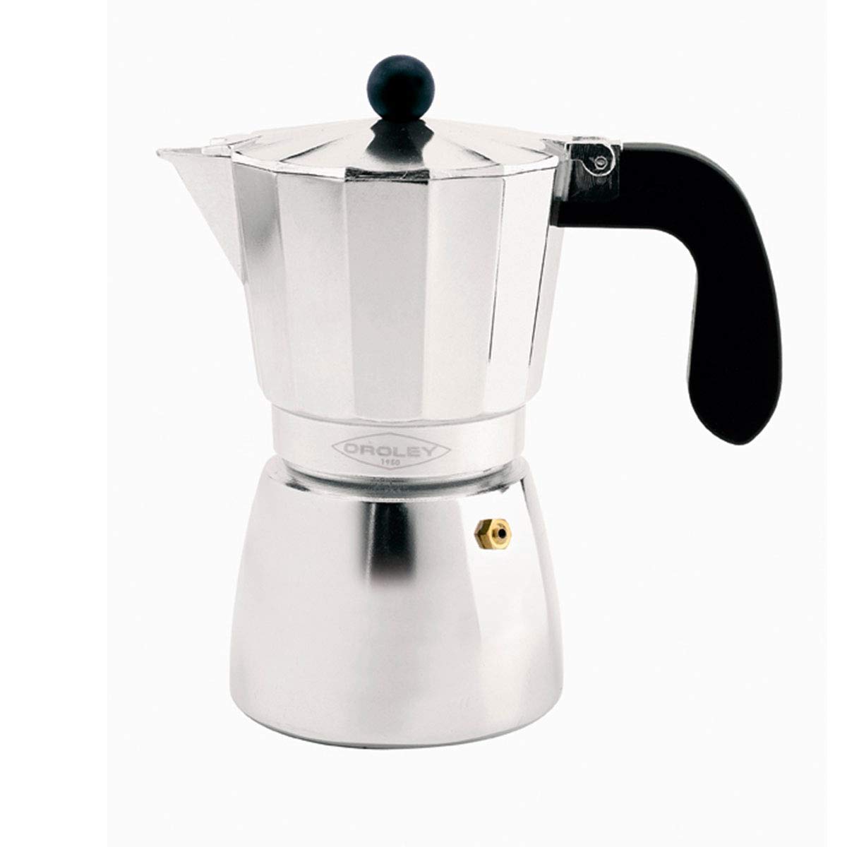 Oroley Coffe Maker, Aluminium 3 Cups aluminium BigaMart
