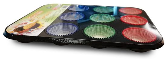 Guardini 12ps non-stick muffin mold conpirott 27x36 Pastry - Image 2