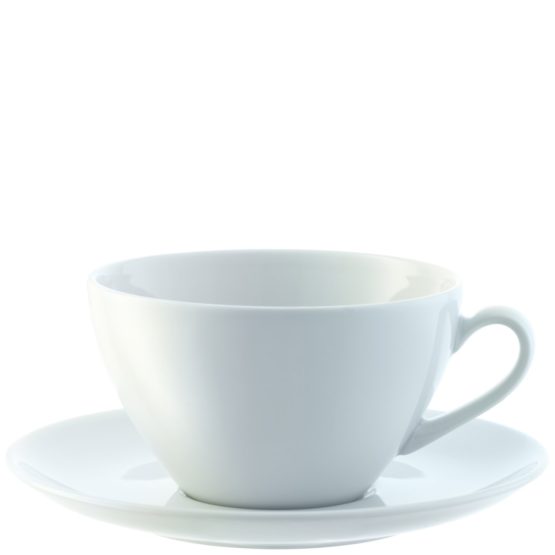 LSA DI07 Dine Cappuccino Cup & Saucer Curved 0.35L x 4 - Image 3