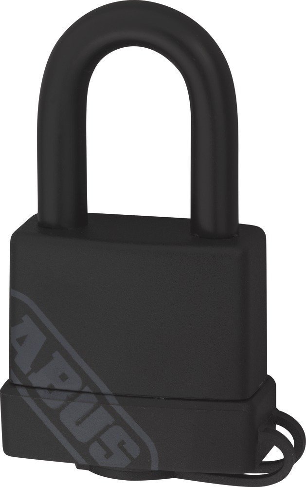 ABUS Brass Padlock 70/35 - Weatherproof - Brass Lock Body - Impact-Resistant Plastic casing - ABUS Security Level 4 - Black - Image 4