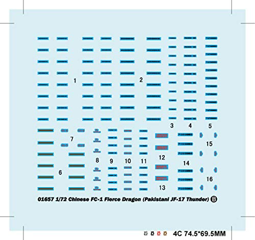 Trumpeter 1:72 - Chinese FC-1 Fierce Dragon (JF-17 Thunder), Various, 1/72 - Image 3