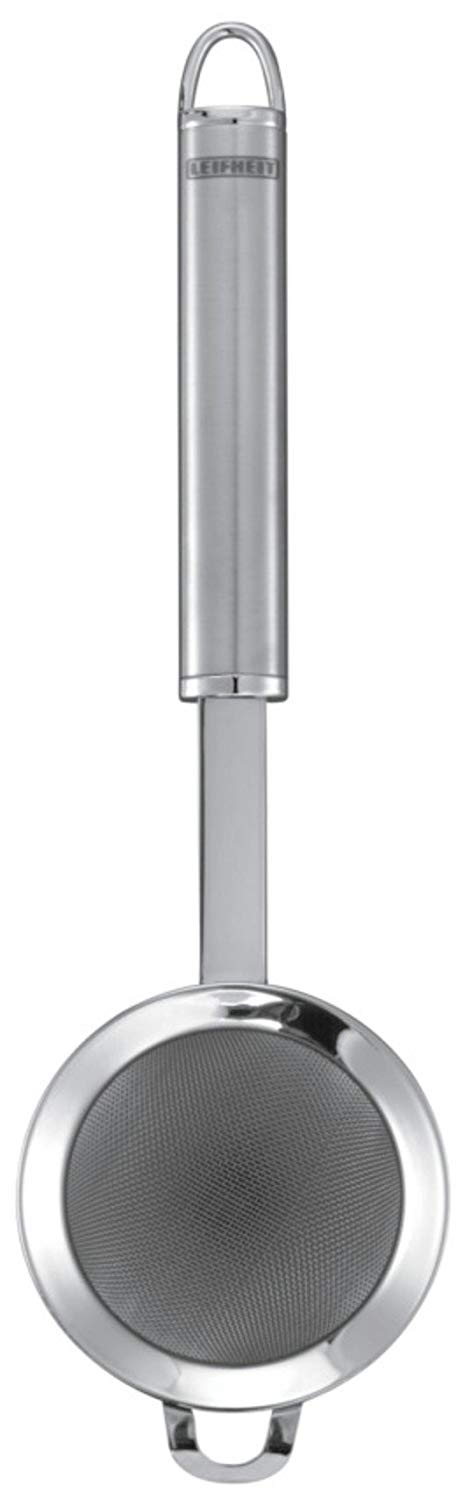 Leifheit kitchen sieve 7.5 cm, small fine-mesh pasta sieve made stainless steel