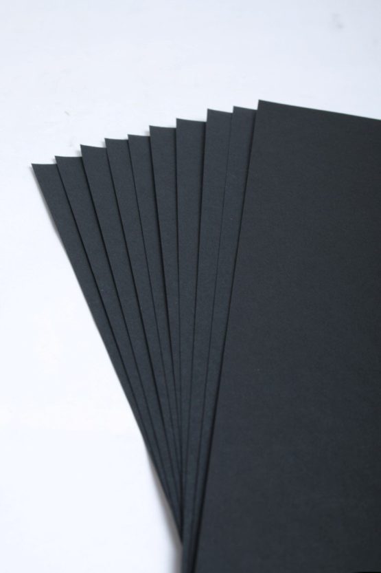 Clairefontaine Etival Colour Black Grained Paper 160 g, 24 x 32 cm, 12 Sheets - Image 3