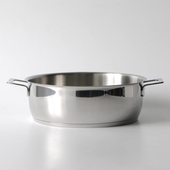 A di Alessi Pots&Pans Low Casserole, Stainless Steel, 28 cm (AJM102/28) - Image 2