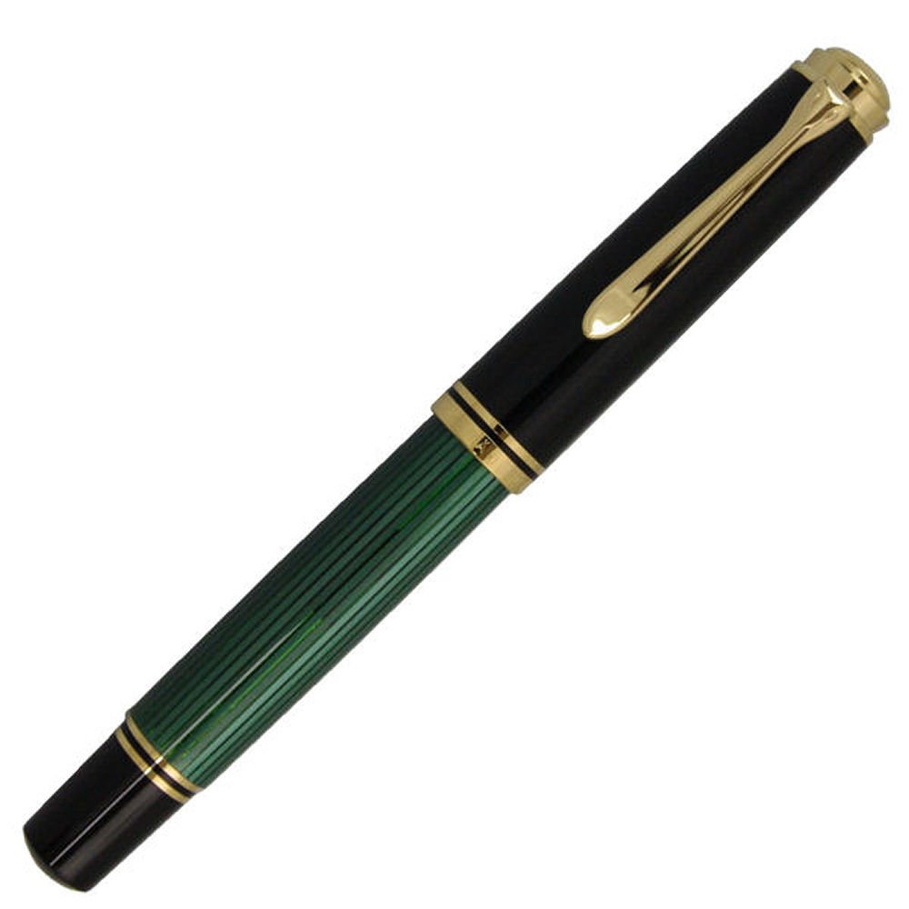 Pelikan Premium M800 Fountain Pen EF-Black/Green, black/greem - Image 3