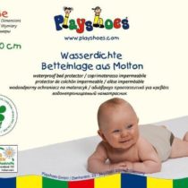 Playshoes 40 x 50cm Molton Mattress Protector Waterproof and Breathable Oeko-Tex Standard 100