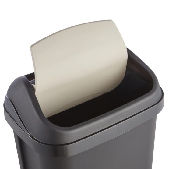 keeeper Waste Swing Lid, PP, Graphite/Cream, 10 Litre (for 7-7 L bin Bags) - Image 4