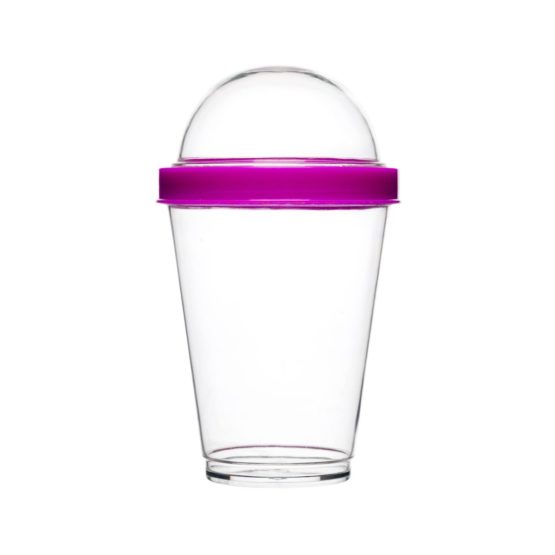 Sagaform SA5017122 Polysthyrene Plastic Yoghurt Cup with Storage, Pink - Image 2