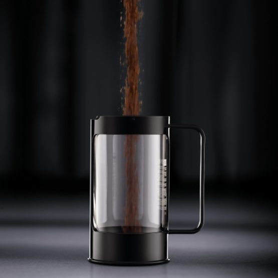 BODUM Bean 8 Cup French Press Coffee Maker, Black, 1.0 l, 34 oz - Image 2