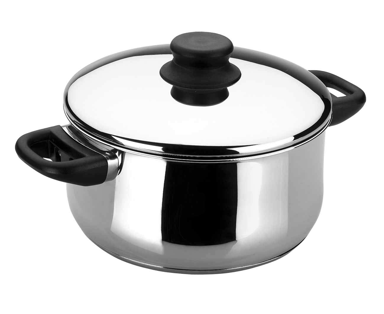 Lacor-14318-GARINOX Casserole W/LID 18 CMS, Silver
