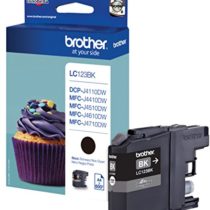 Brother LC-123BK Inkjet Cartridge, Black, Single Pack, High Yield, Includes 1 x Inkjet Cartridge, Brother Genuine Supplies