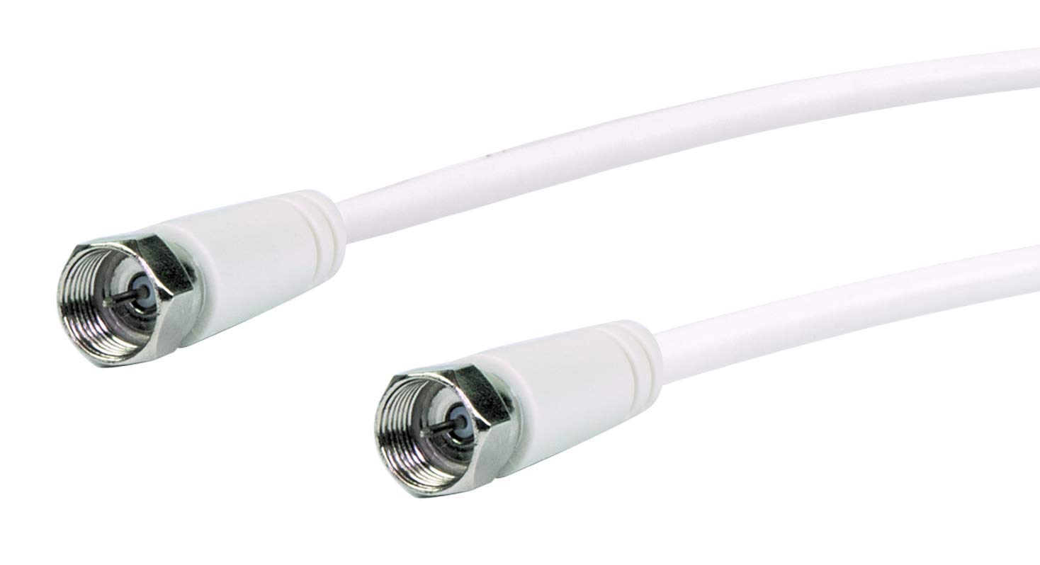Schwaiger satellite receiver cable, white, 5 m