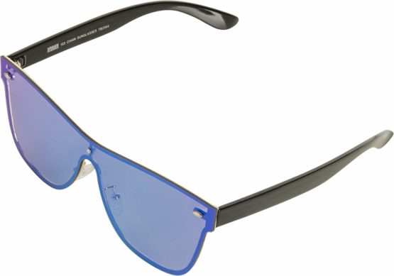 Urban Classics Unisex Adults’ 103 Chain Sunglasses, Black (Blk/Blue), One Size