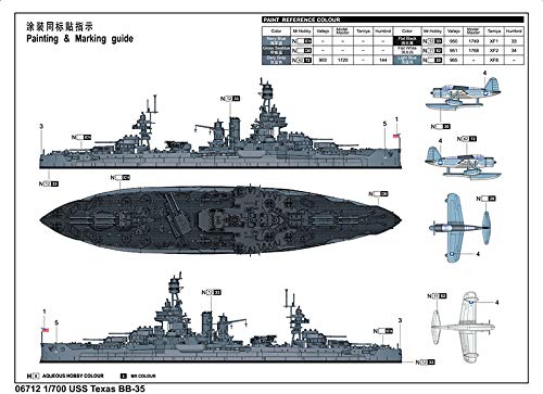 Trumpeter 1:700 - USS Texas BB-34, Various, 1/700 scale - Image 4