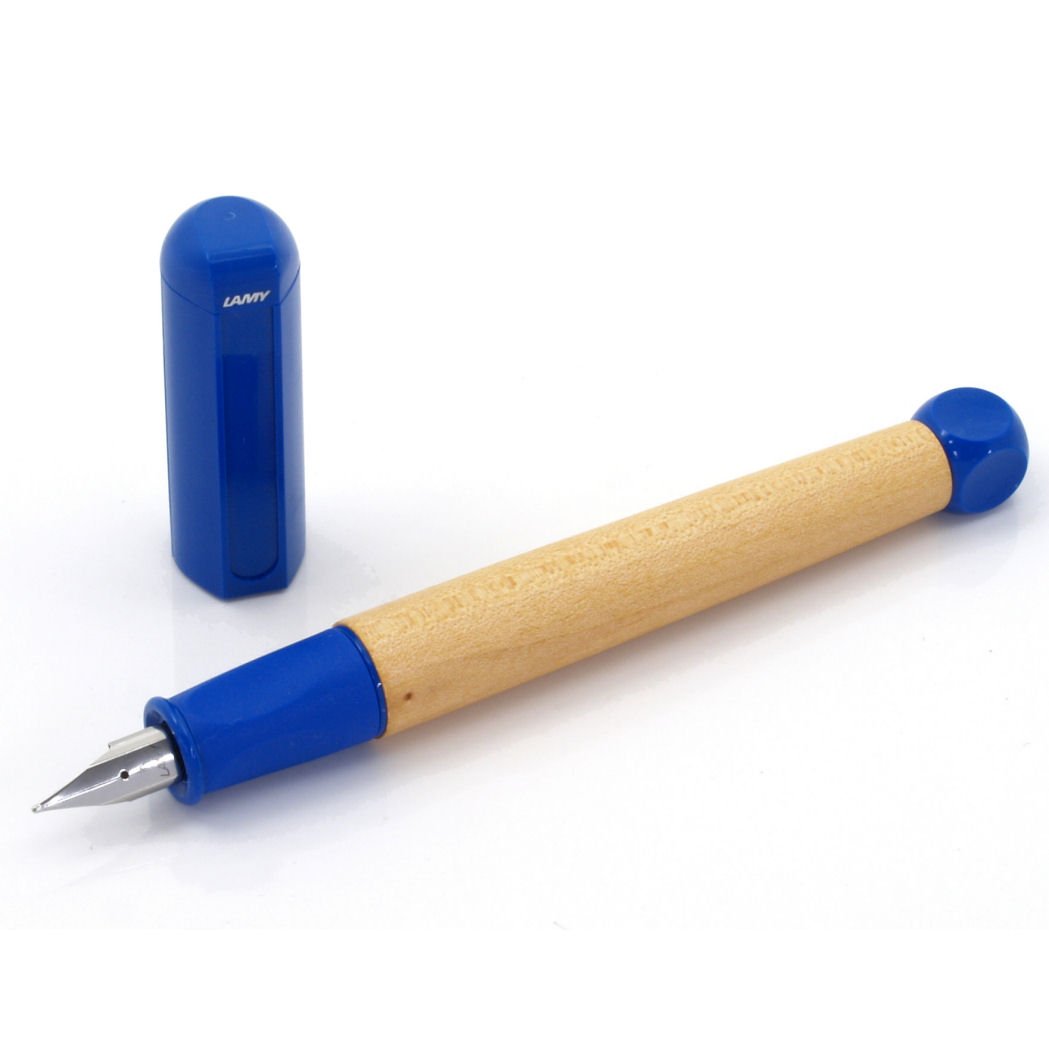 LAMY abc blue, child-friendly Fountain Pen for writing beginners with ergonomic grip & polished steel nib in size A - Image 3