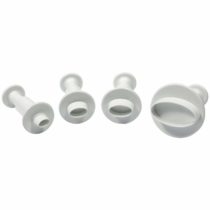PME MO154 Oval Plunger Cutters, Small, Medium, Large, X-Large Sizes, Set of 4
