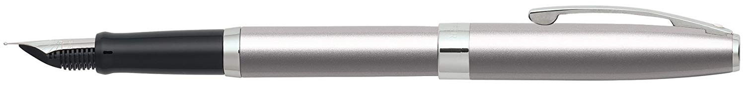 Sheaffer Sagaris Medium Nib Fountain Pen - Metallic Silver - Image 2