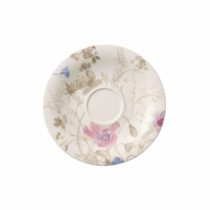 Villeroy & Boch 10-4104-1250 Mariefleur Gris Basic Saucer, 19 cm, Premium Porcelain, White/Multicoloured
