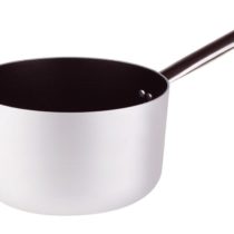Pentole Agnelli Professional Aluminium Anti - Adherent 3 Mm. Deep Saucepan With Tubular Steel Handle, Diameter 18 Cm.