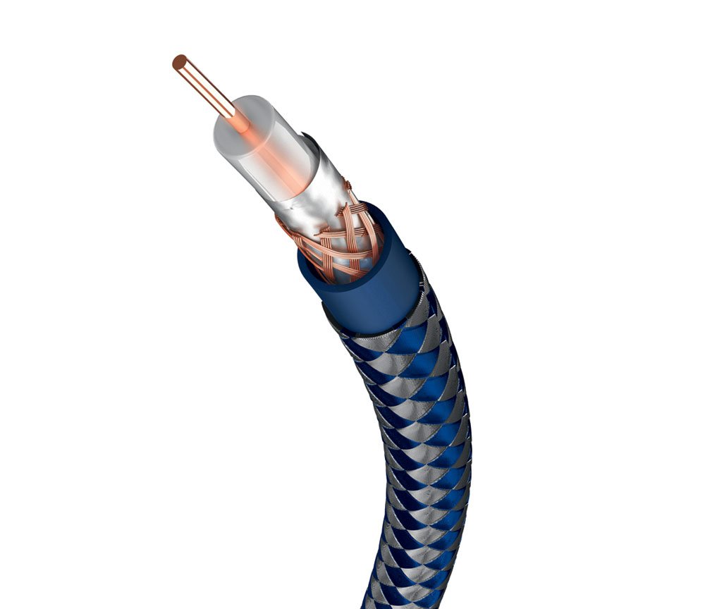 In-akustik Premium II Audio Coaxial Digital Cable 1 m, blue - Image 2