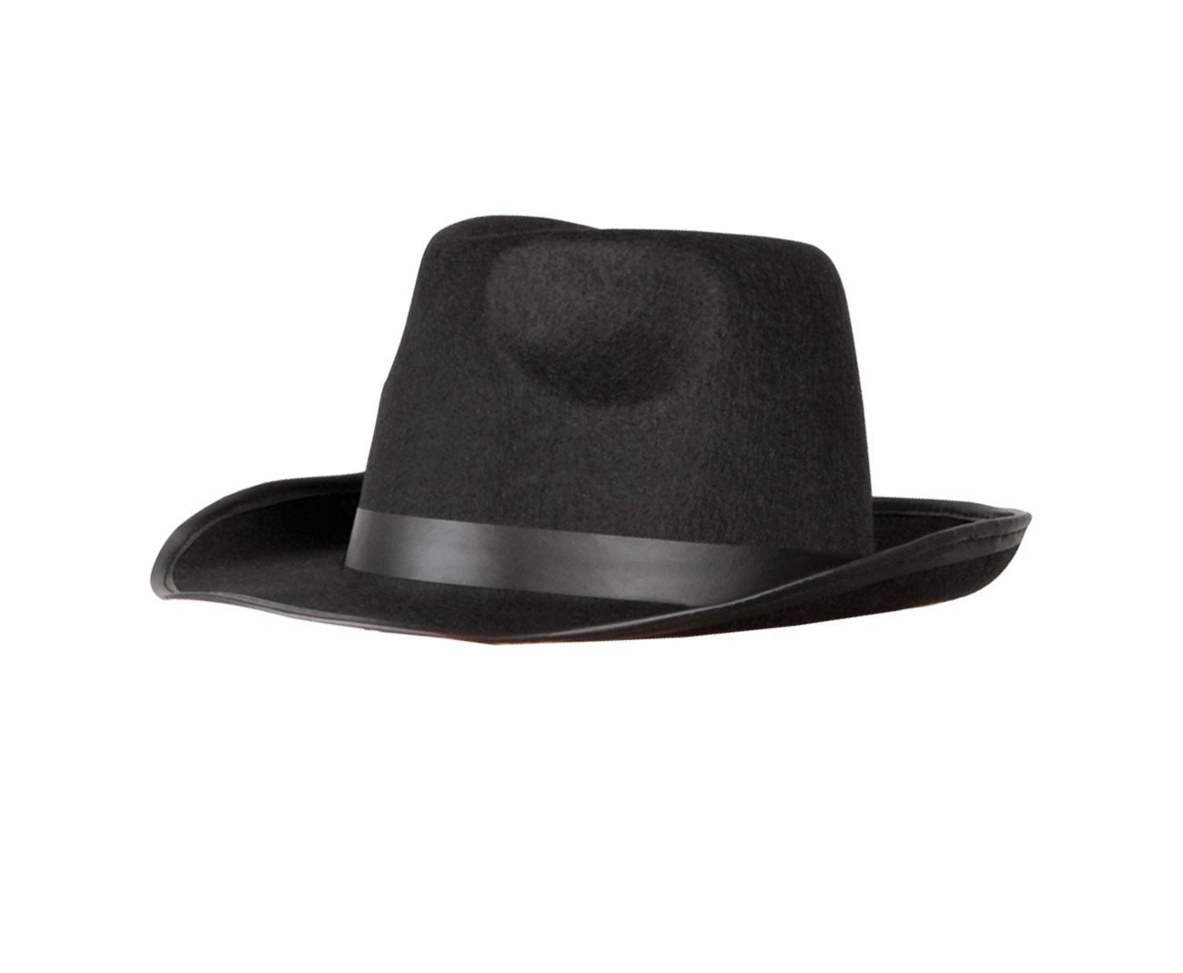 Boland Adult Mafia Hat, Black 1920s Gangster Hat, One Size Felt Trilby with Black Band - Perfect for Mafia or 1920s Themed Parties