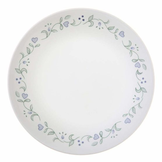 Corelle Livingware Country Cottage Break and Chip Resistant Glass Dinnerware Set, 16-Piece, Service for 4, Green/ Blue - Image 2