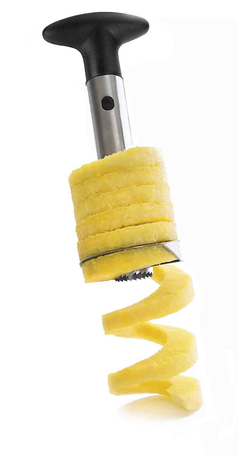 Lacor 60393 Pineapple Cutter/Peeler with Canister, 30 x 9 x 30 cm, Black - Image 3
