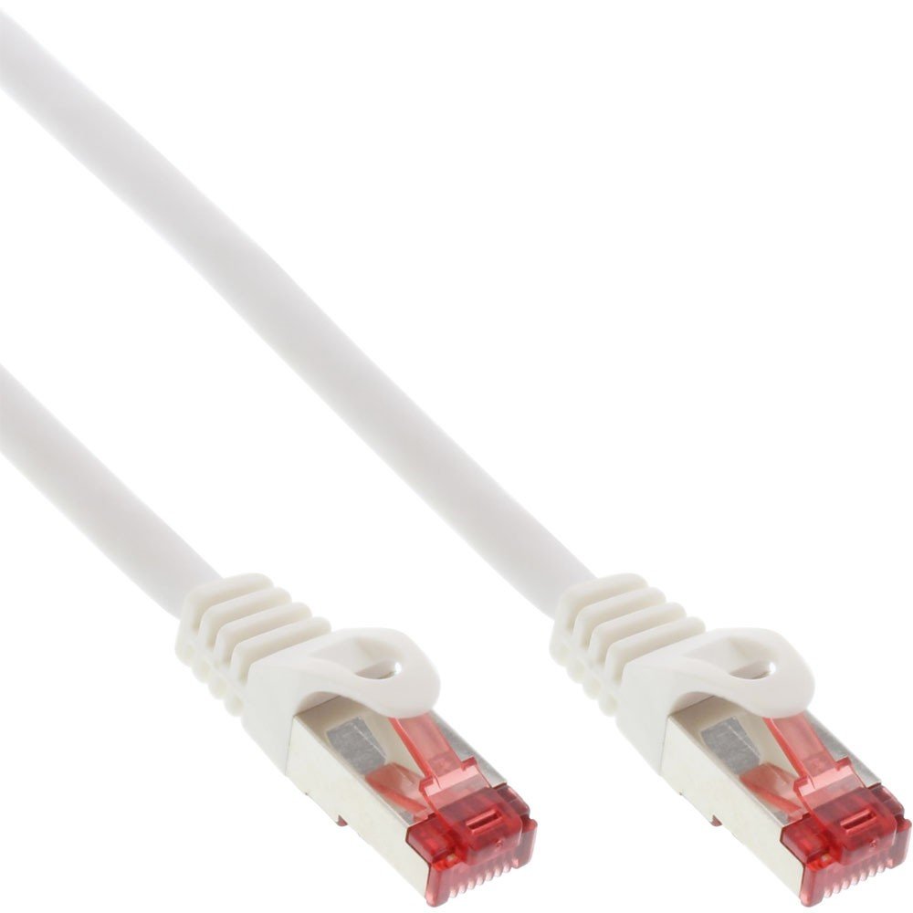 InLine 76400W Patch Cable/S/FTP (PiMf) / Category 6/10 m/White