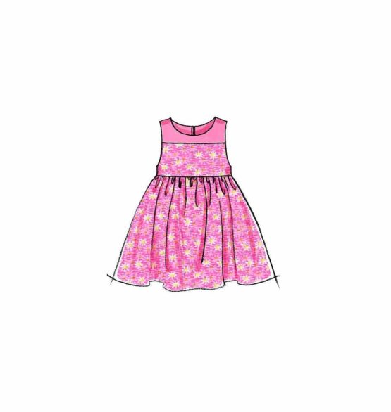McCall's Patterns M6015 All Sizes Infants' Lined Dresses, Panties and Headband, Pack of 1, White - Image 3