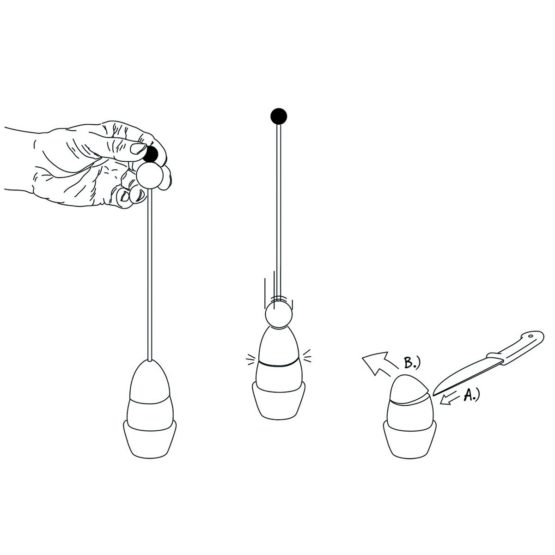 Take2 Clack 99002 Egg Topper with Wooden Knob - Image 4