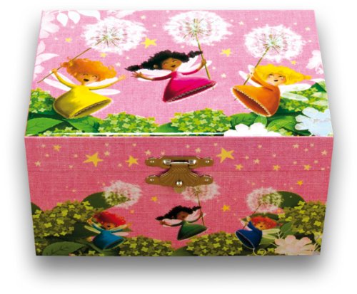 Ulysse Three Fairies Musical Box, 9500, Pink - Image 4