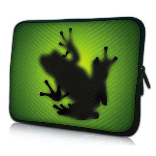 PEDEA Laptop Bag Case Design Sleeve for 17.3 inch, Green Frog