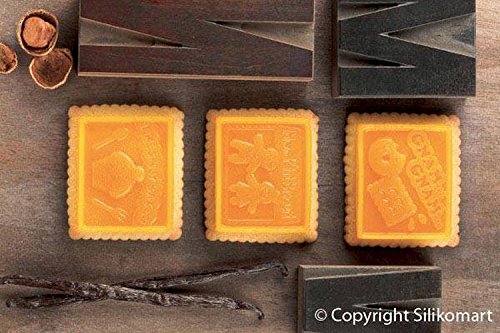 Silikomart - CKC04 COOKIE GNAM GNAM SLIM - Kit for Preparing Biscuits Topped with Chocolate Brown And White - Image 3