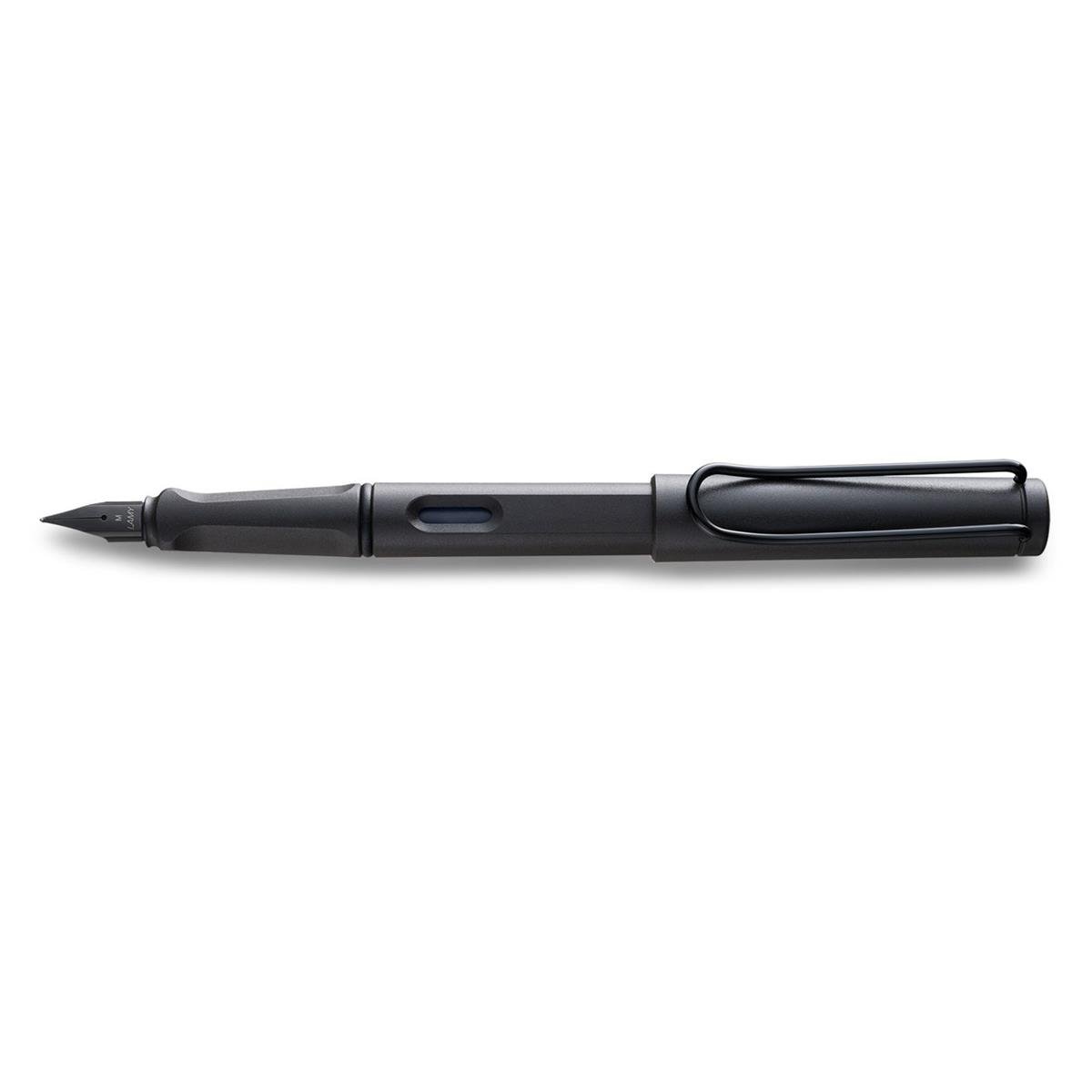 LAMY AL-star black, Fountain Pen with ergonomic grip & black steel nib in size F, lightweight aluminum body