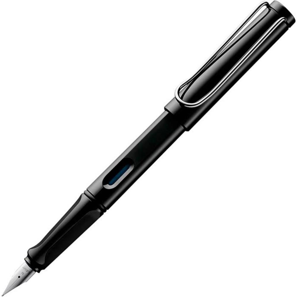 LAMY safari black, Fountain Pen with ergonomic grip & polished steel nib in size M, ideal for any Writing & Calligraphy - Image 2