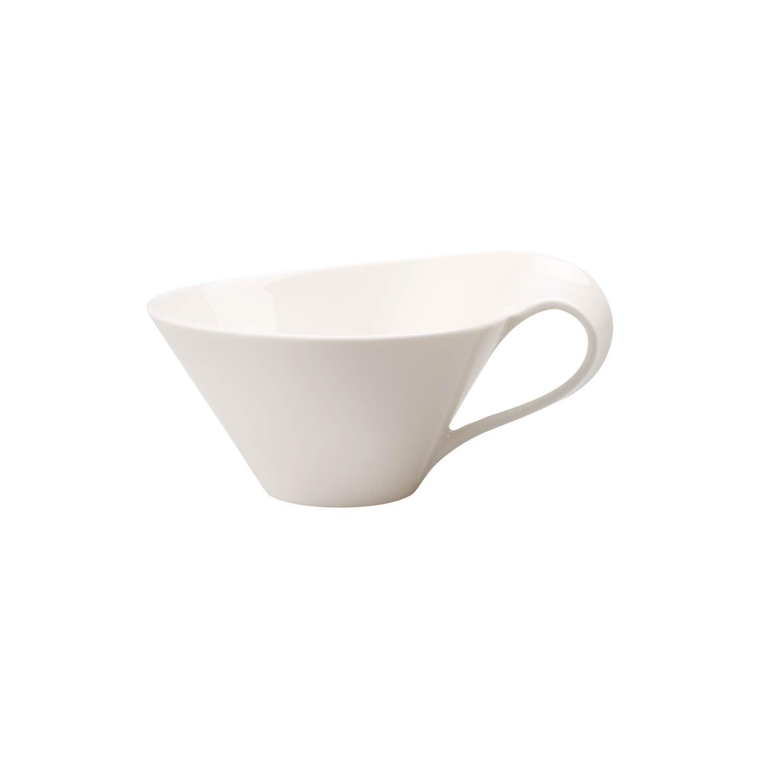 Villeroy & Boch NewWave Tea Cup, 220 ml, Premium Porcelain, White, 0.22 Litre, Weiß