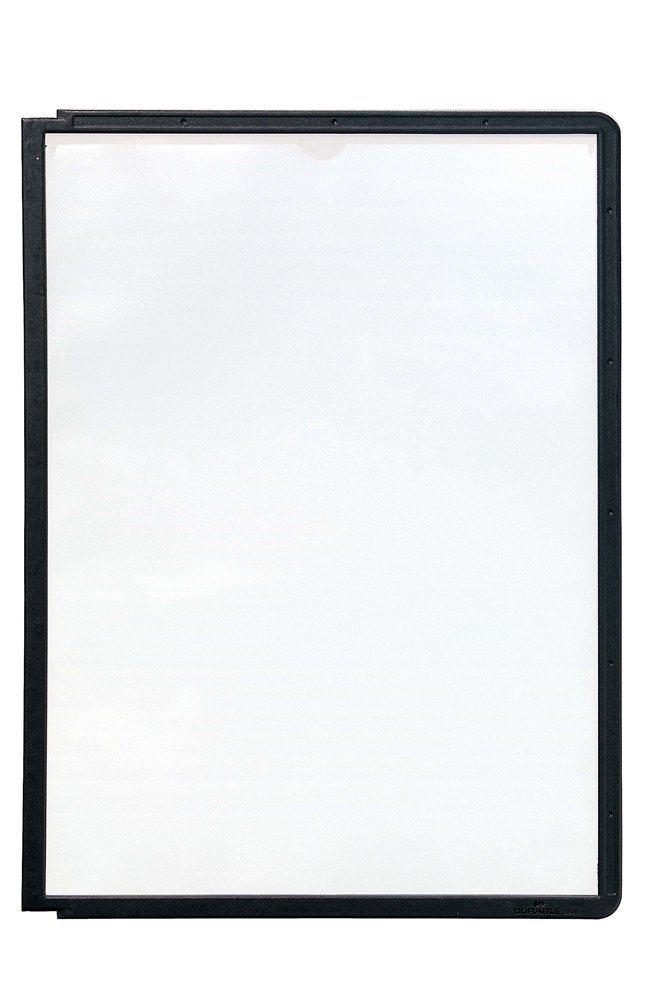 Durable SHERPA Display Panels, black, 5 pieces