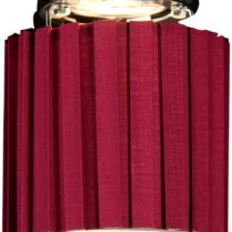 Snood Charlotte Short Hard Back Box Pleat in Berry - Single