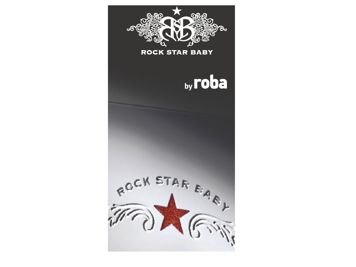 Roba 1406 RS1 Playing and Crawling Mat Rock Star Baby, Rock Star Baby 1, 100x100 cm - Image 4
