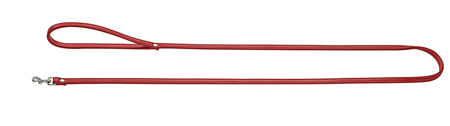 HUNTER Petit Nickel-Plated Lead Rope, 8 x 140 cm, Small, Nappa Red