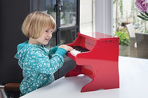 Woet® Black Wooden Toy Piano for Kids 18 Keys Musical Instrument with Color Music Book and Scale Card - Image 2