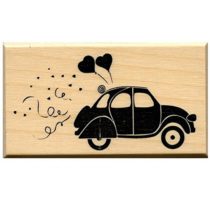 Artemio Wooden Stamp D Wedding Beetle car