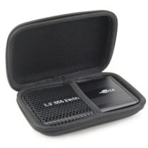 AKORD 2.5 Black Small Compact Protective EVA Case Bag Pouch for USB External Portable Hard Drive Pocket Carrying Memory Card Hard Disk