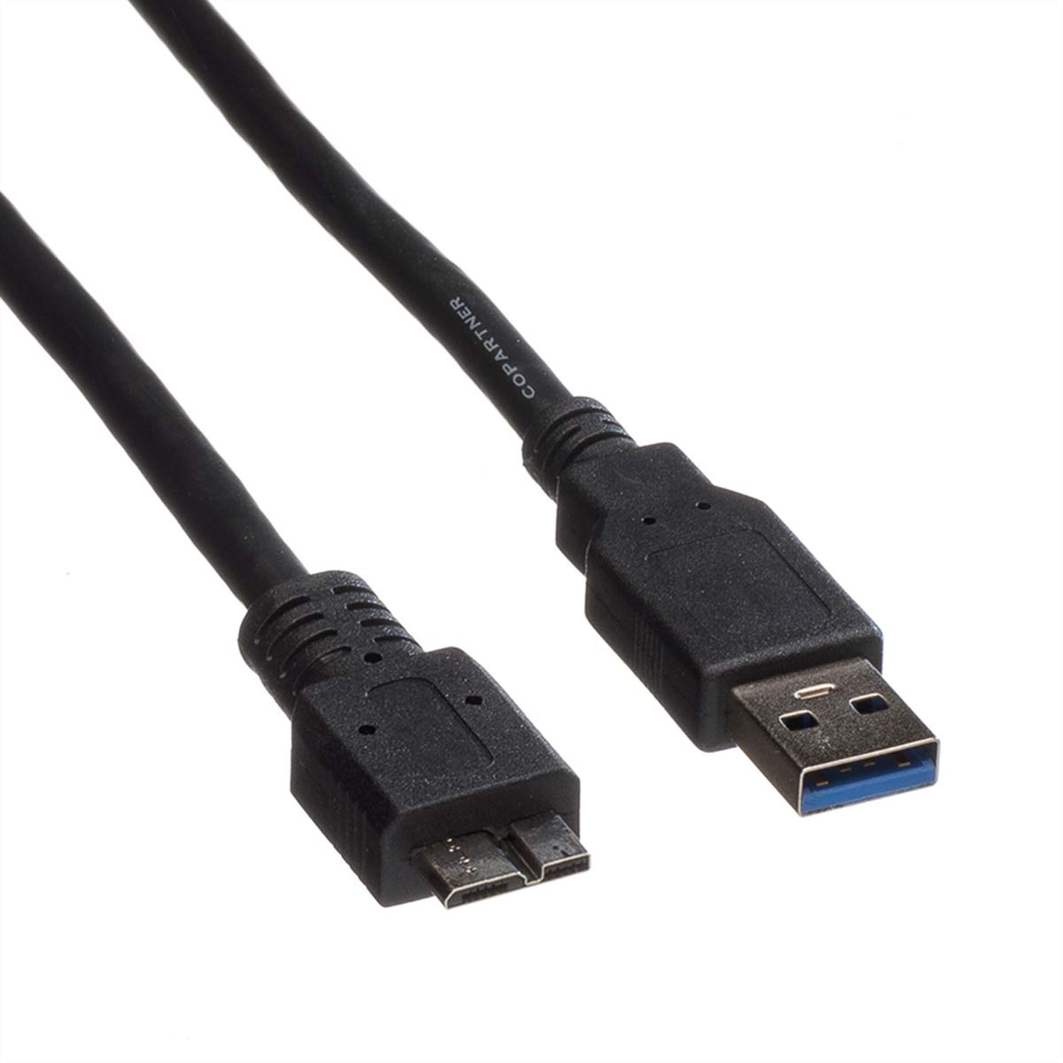 ROLINE USB 3.2 Gen 1 Cable, A ST - Micro B ST, Black, 3 m, 3m - Image 3